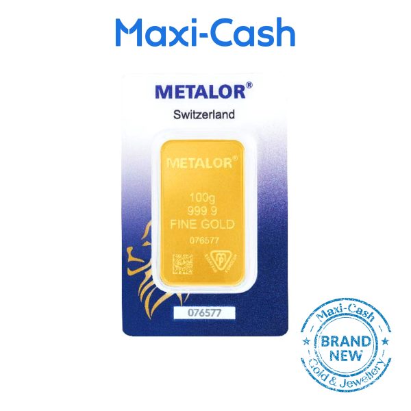 Metalor Switzerland Gold Bar in 999 Gold (100GM)