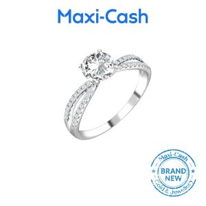 True Carat Diamond Demure Ring in 18K White Gold