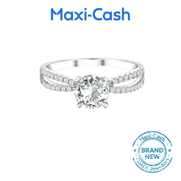 True Carat Diamond Demure Ring in 18K White Gold - Image 2
