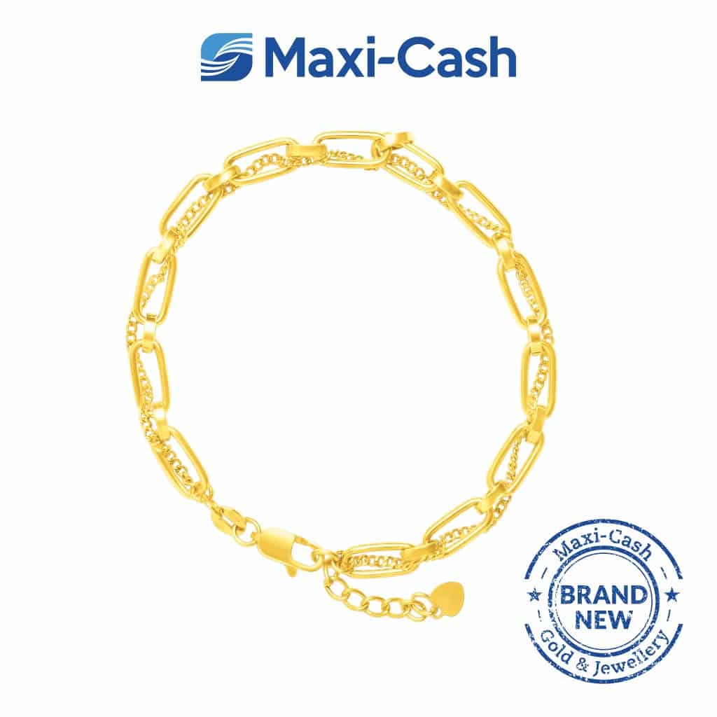 Radiant Twirl Bracelet in 916 Gold