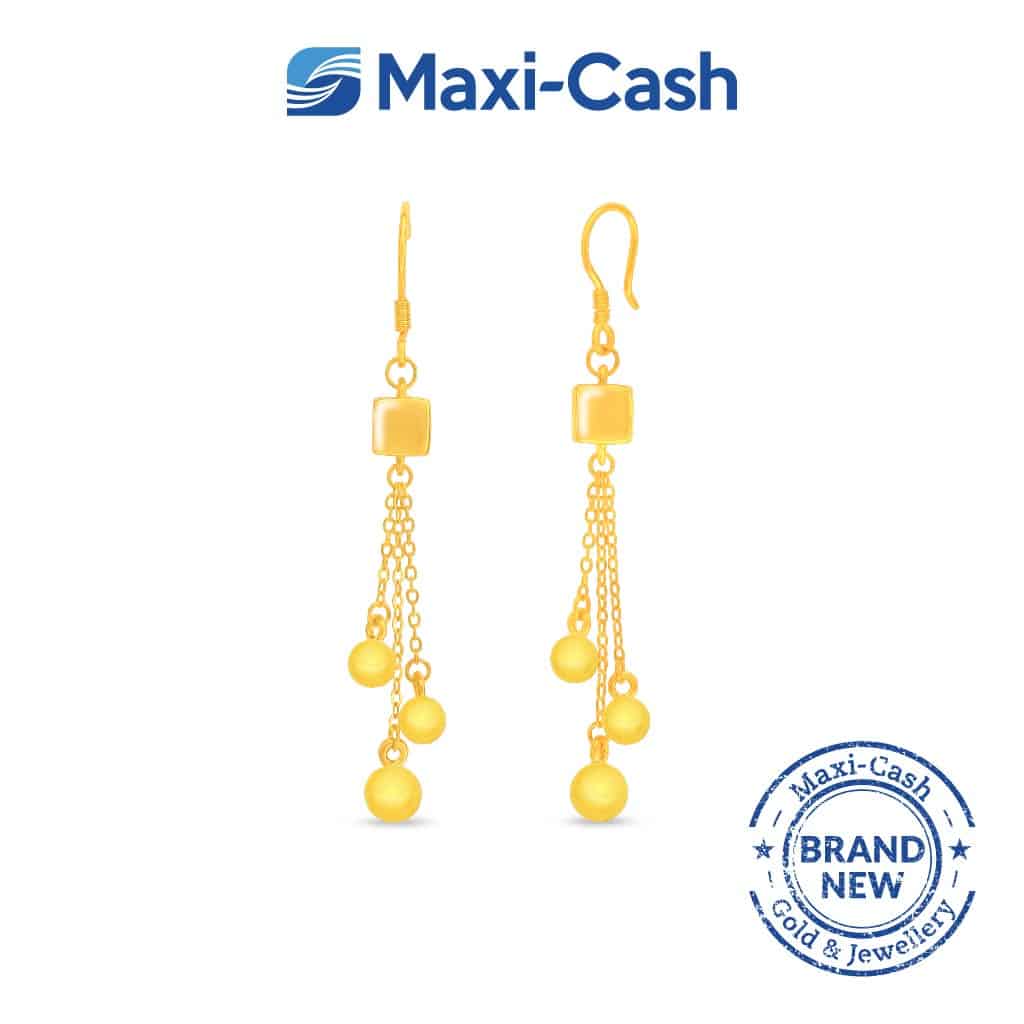 Bauble Joy Earrings in 999 Gold