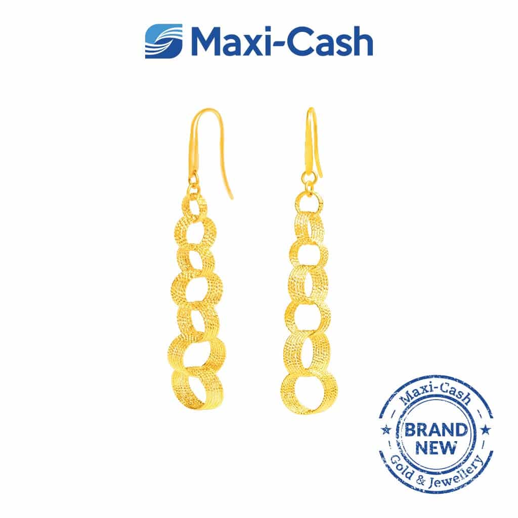 Aurum Links Earrings in 999 Gold