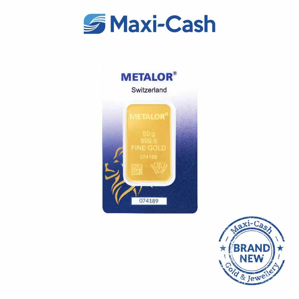 Metalor Switzerland Gold Bar in 999 Gold (50GM)