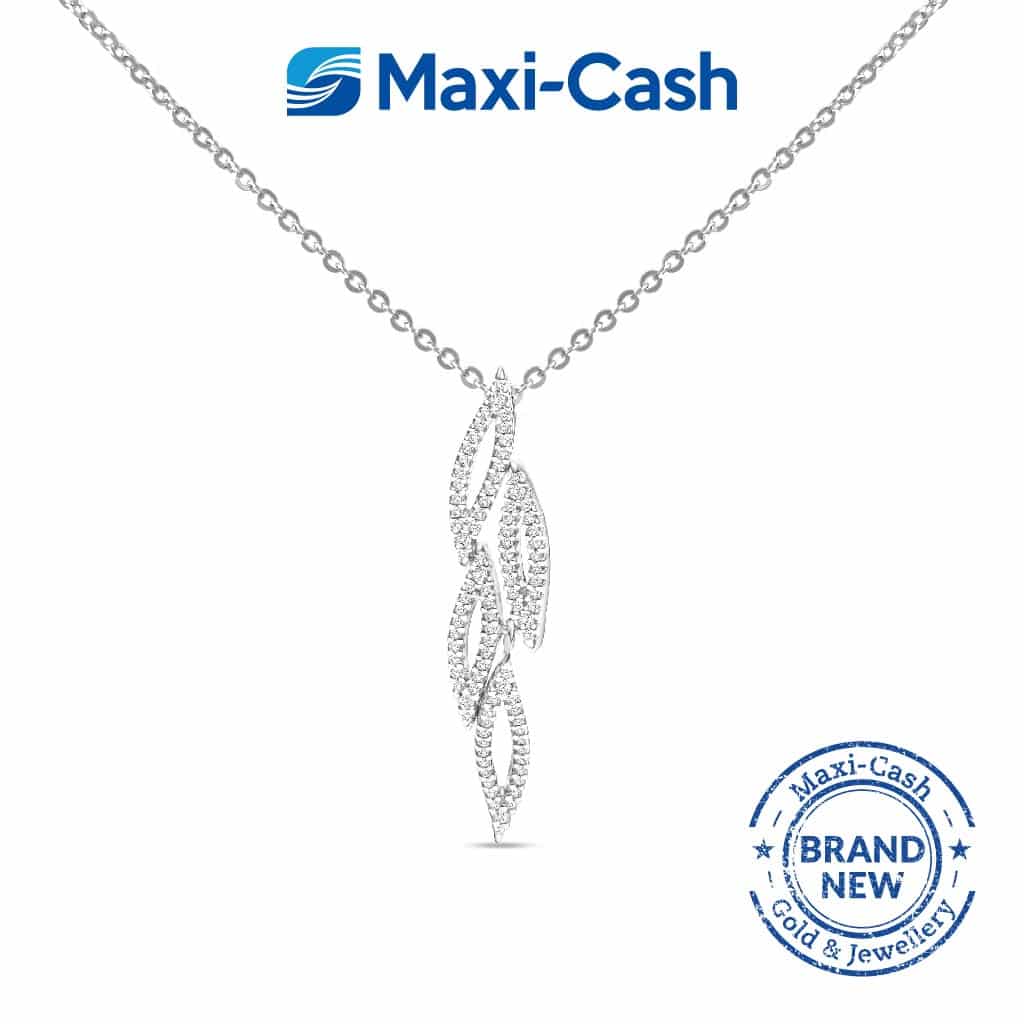 Diamond Dazzling Vines Pendant in 14k White Gold