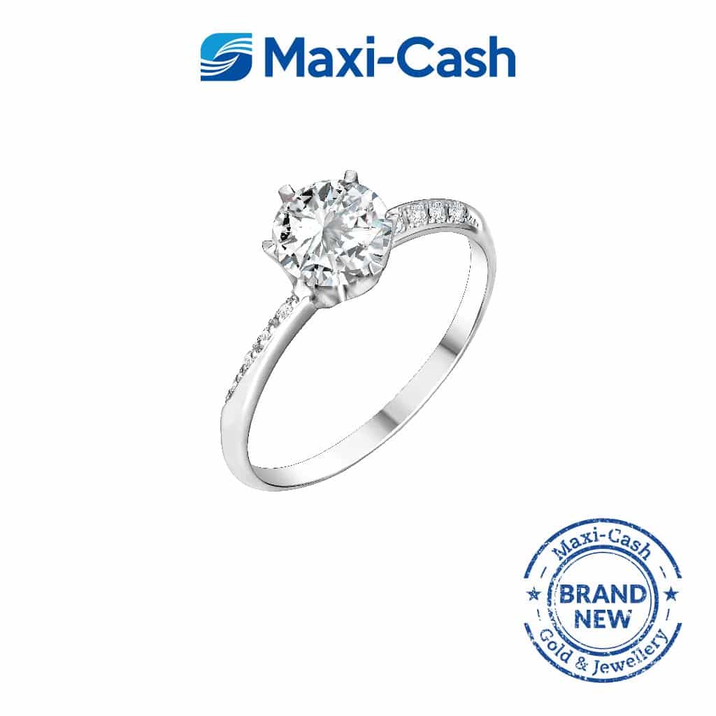 True Carat Diamond Nuevo Glamour Ring in 18k White Gold