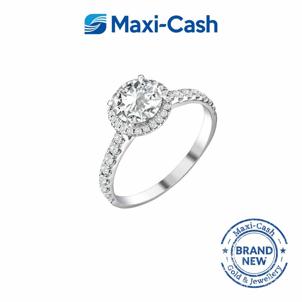 True Carat Diamond Nuevo Radiance Ring in 18k White Gold