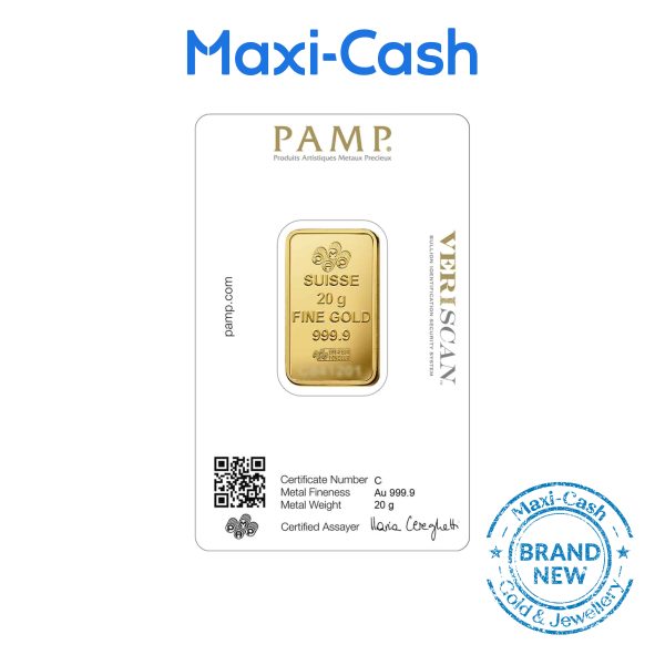 PAMP Suisse Lady Fortuna Gold Bar in 999 Gold (20gm) - Image 2