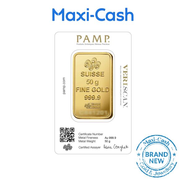 PAMP Suisse Lady Fortuna Gold Bar in 999 Gold (50gm) - Image 2