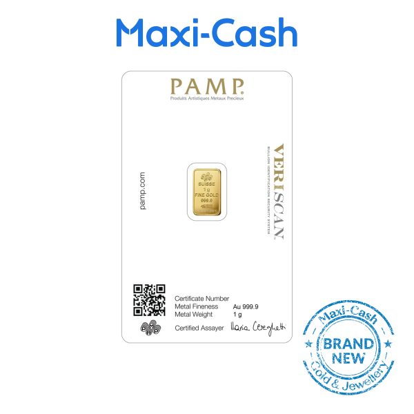 PAMP Suisse Lady Fortuna Gold Bar in 999 Gold (1gm) - Image 2