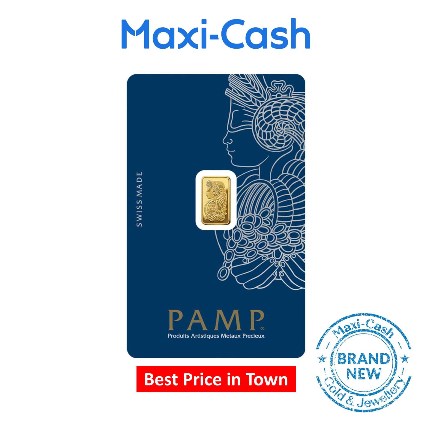 PAMP Suisse Lady Fortuna Gold Bar in 999 Gold (1gm)