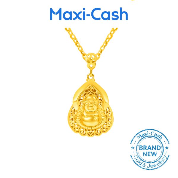 Laughing Buddha Pendant in 916 Gold