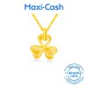 Heart Clover Necklace in 916 Gold - Image 2