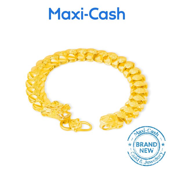 Majestic Dragon Bracelet in 916 Gold