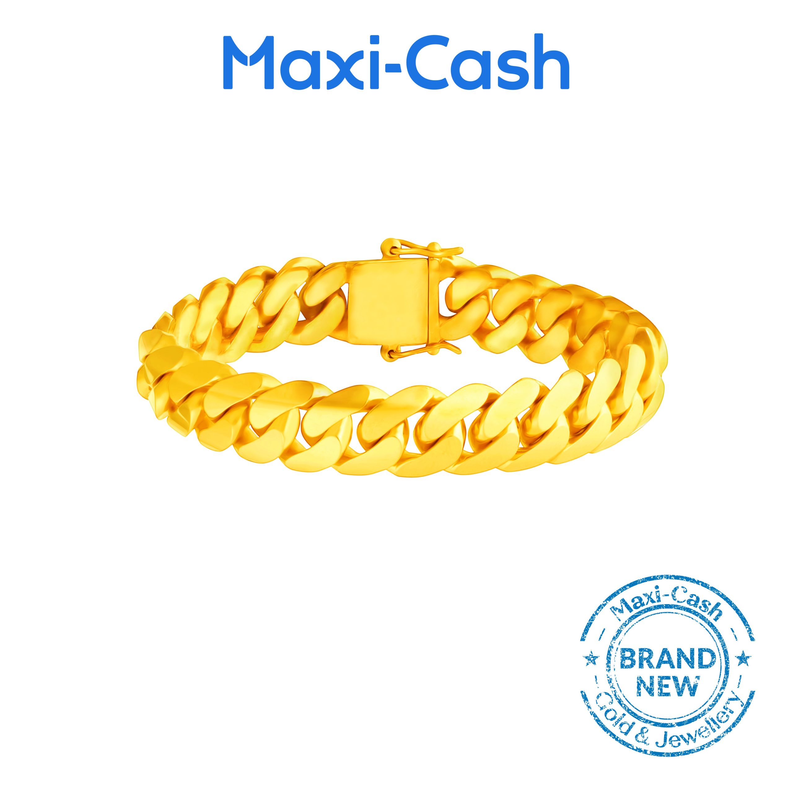 Cuban Link Bracelet in 916 Gold