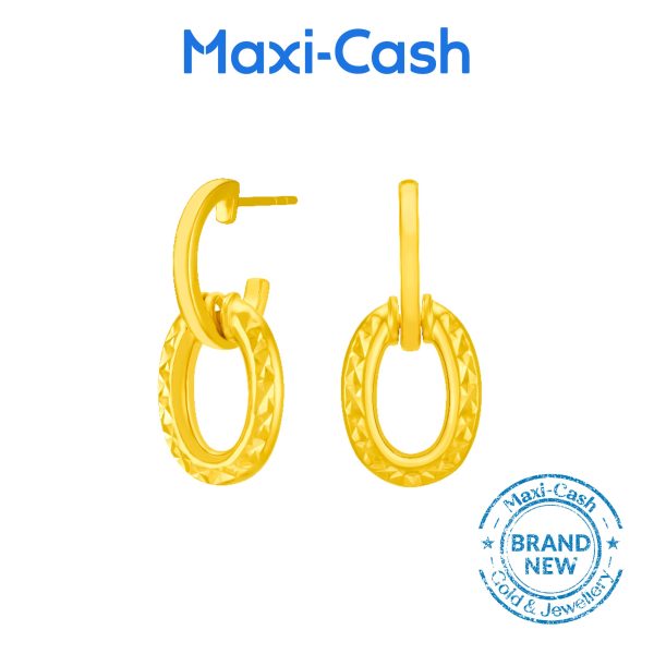 Circlet Infinity Earrings in 916 Gold