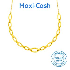Circlet Infinity Necklace in 916 Gold