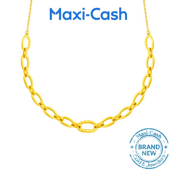 Circlet Infinity Necklace in 916 Gold