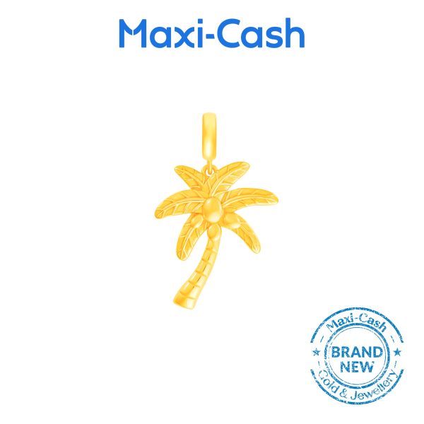 Palm Tree Fantasi Charm in 916 Gold