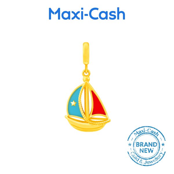 Yacht Fantasi Charm in 916 Gold