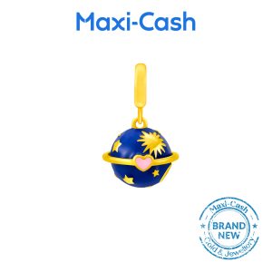 Galaxy Globe Fantasi Charm in 916 Gold