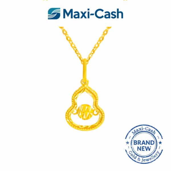 Dazzle Gourd (Hulu) Dancing Pendant in 916 Gold