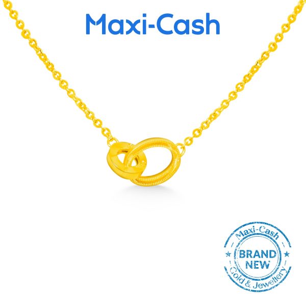 Infinity Link Necklace in 916 Gold