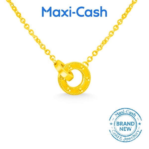 Infinity Link Necklace in 916 Gold
