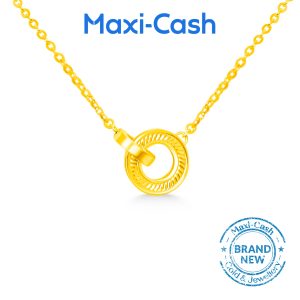Infinity Link Necklace in 916 Gold