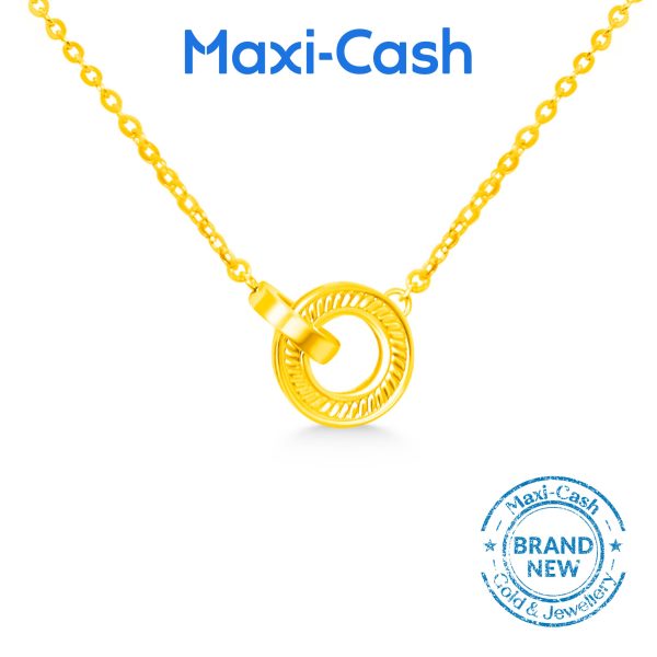 Infinity Link Necklace in 916 Gold
