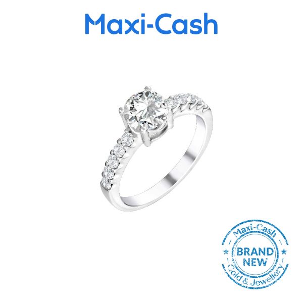 True Carat Diamond Nuevo Adore Ring in 18k White Gold