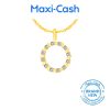Diamond Dazzling Halo Pendant in 14K Yellow Gold