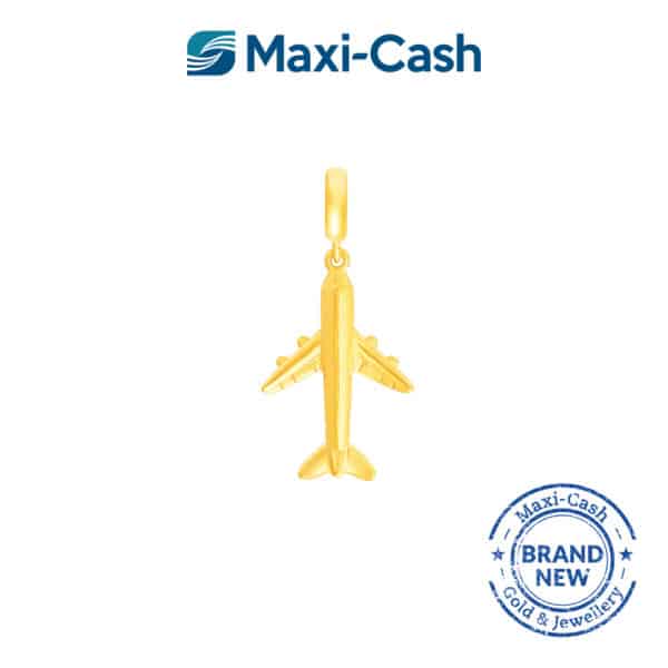 Airplane Fantasi Charm in 916 Gold