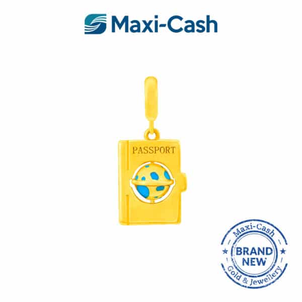Passport Fantasi Charm in 916 Gold