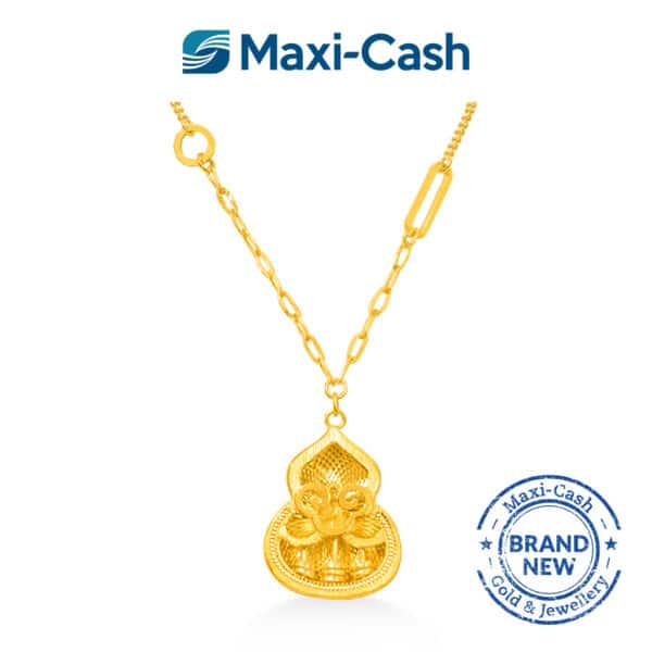 Abacus Gourd (Hulu) Necklace in 999 Gold