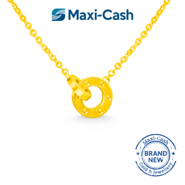 Infinity Link Necklace in 916 Gold