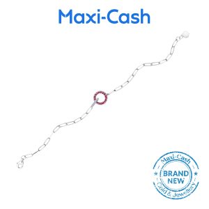 Ruby Bracelet in 18K White Gold