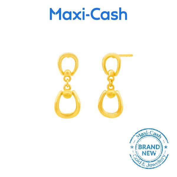 Ethereal Loops Earrings in 916 Gold