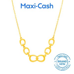 Ethereal Loops Necklace in 916 Gold
