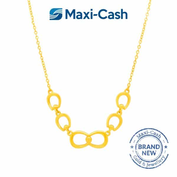 Ethereal Loops Necklace in 916 Gold