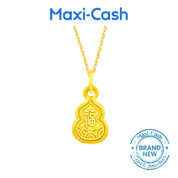 Blessing Fu Hulu Pendant in 999 Gold