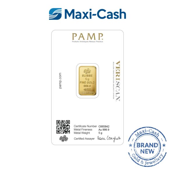PAMP Suisse Lady Fortuna Gold Bar in 999 Gold (5gm) - Image 2