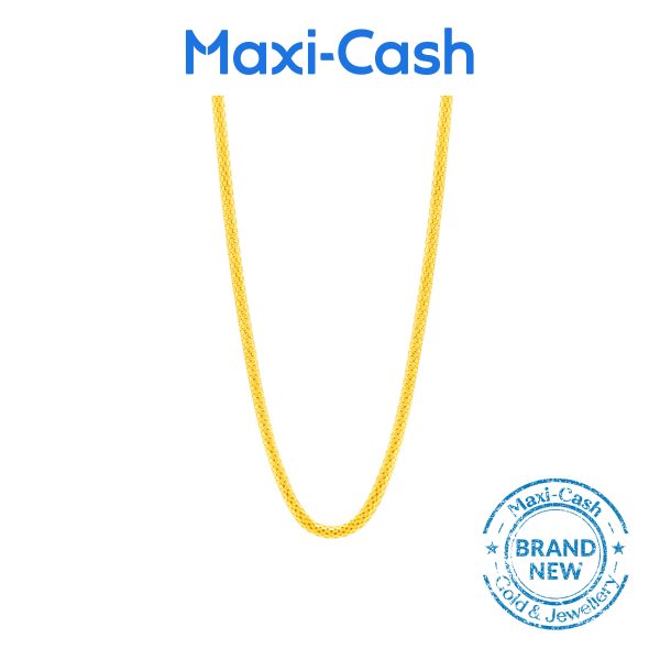 Popcorn Chain in 916 Gold