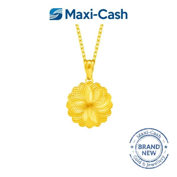 Golden Fortune Pendant in 916 Gold - Image 2