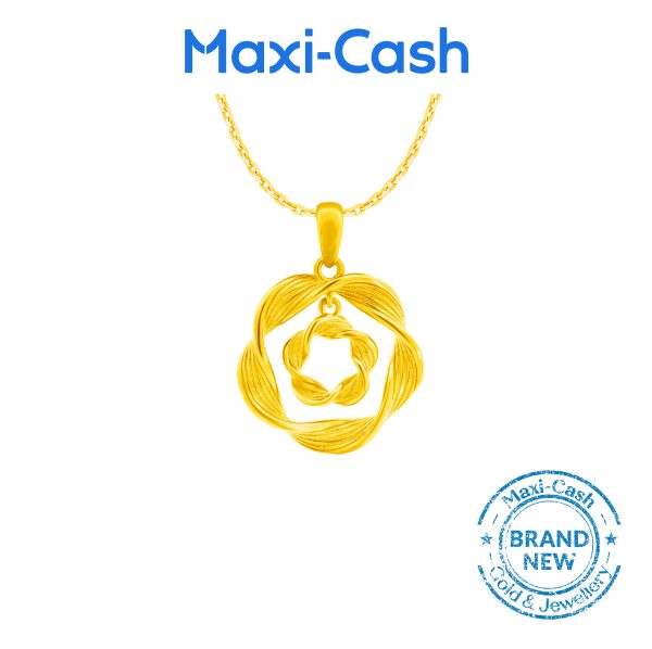 Rose Duet Pendant in 916 Gold