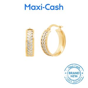 Seraphic Hoops Earrings in 18K Yellow Gold Design 1