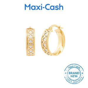 Seraphic Hoops Earrings in 18K Yellow Gold Design 2