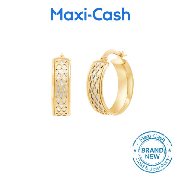 Seraphic Hoops Earrings in 18K Yellow Gold