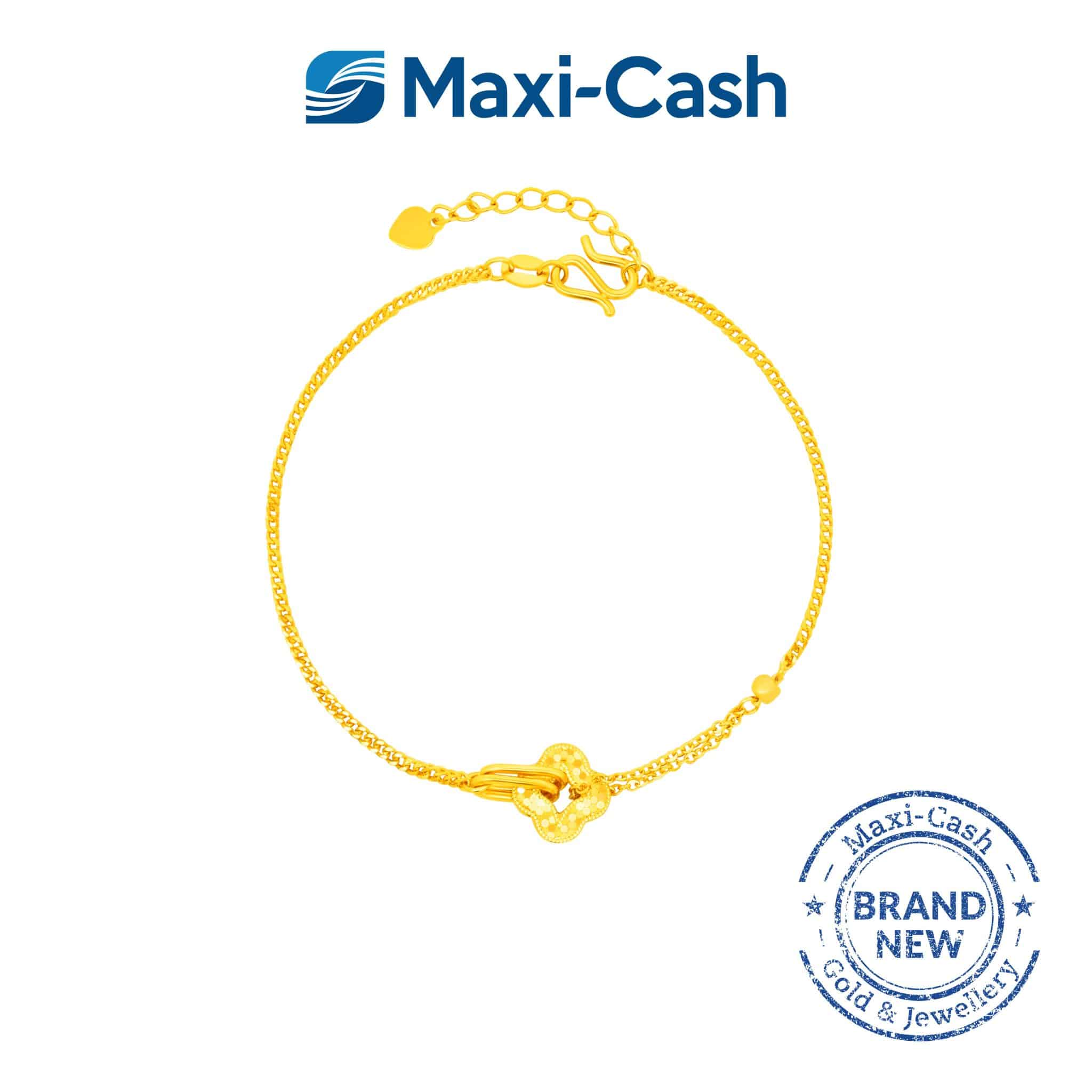 Infinity Links Bracelet in 999 Gold Maxi Cash
