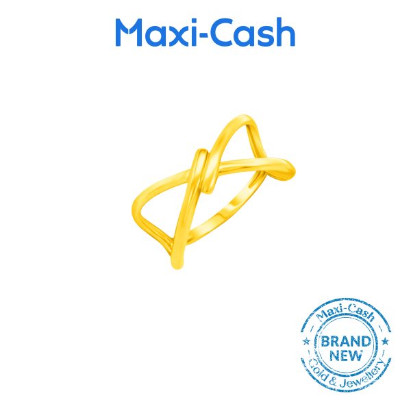 Infinity Knot Ring in 916 Gold