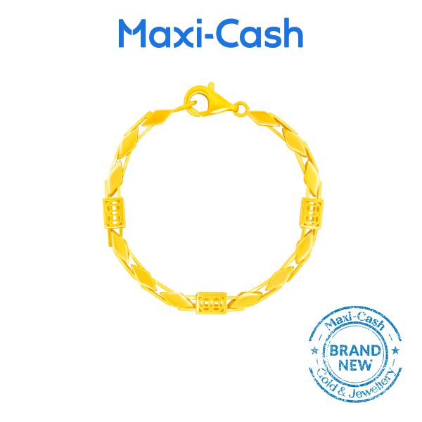 Majestic Band Bracelet in 916 Gold